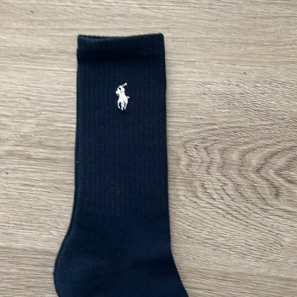 Women’s Polo by Ralph Lauren Socks: Gray Pair AND Blue Pair Included. - Picture 3 of 6